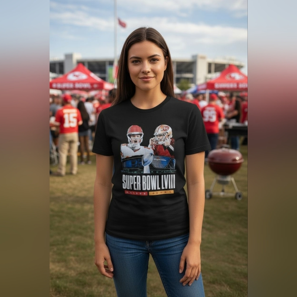 NEW 2024 Super Bowl Celebration Tees Chiefs vs 49ers